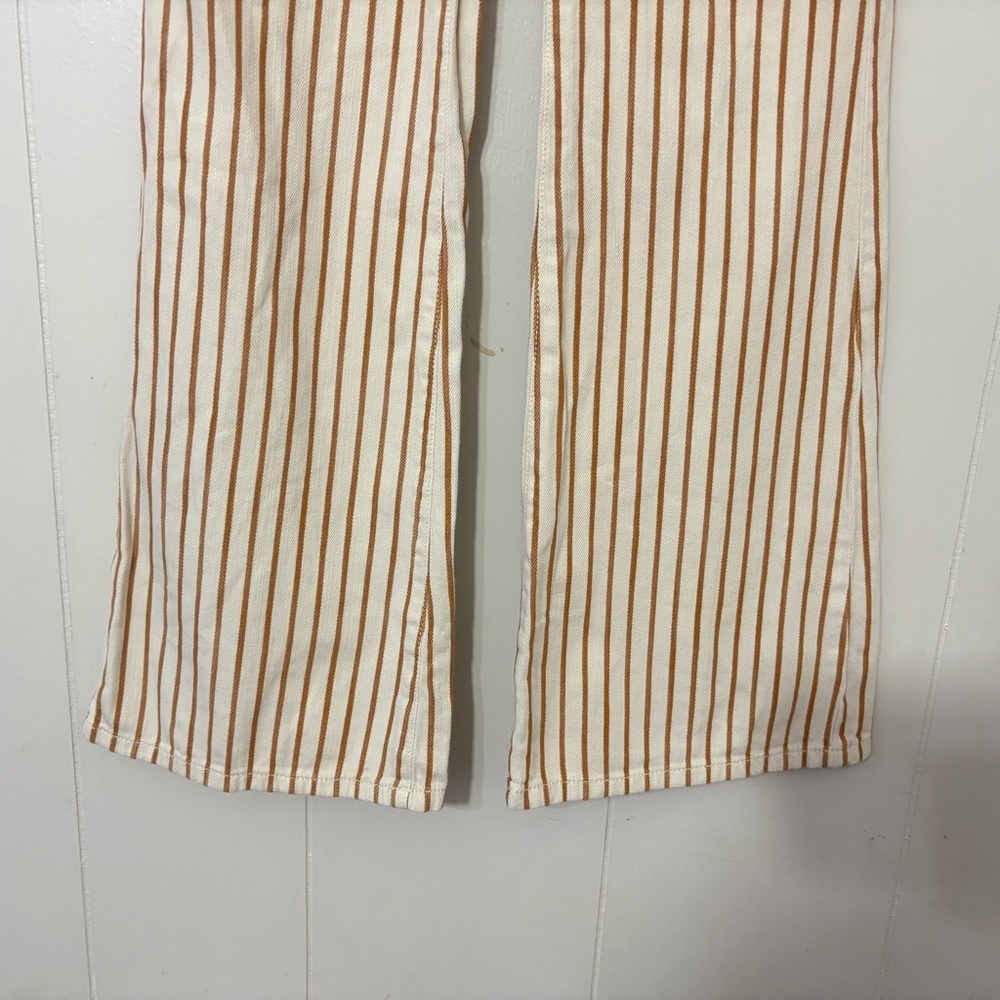Anthropologie Kellie Striped Wide Leg Flare Jeans Women’s Retro Pants Size 25 - Picture 10 of 11